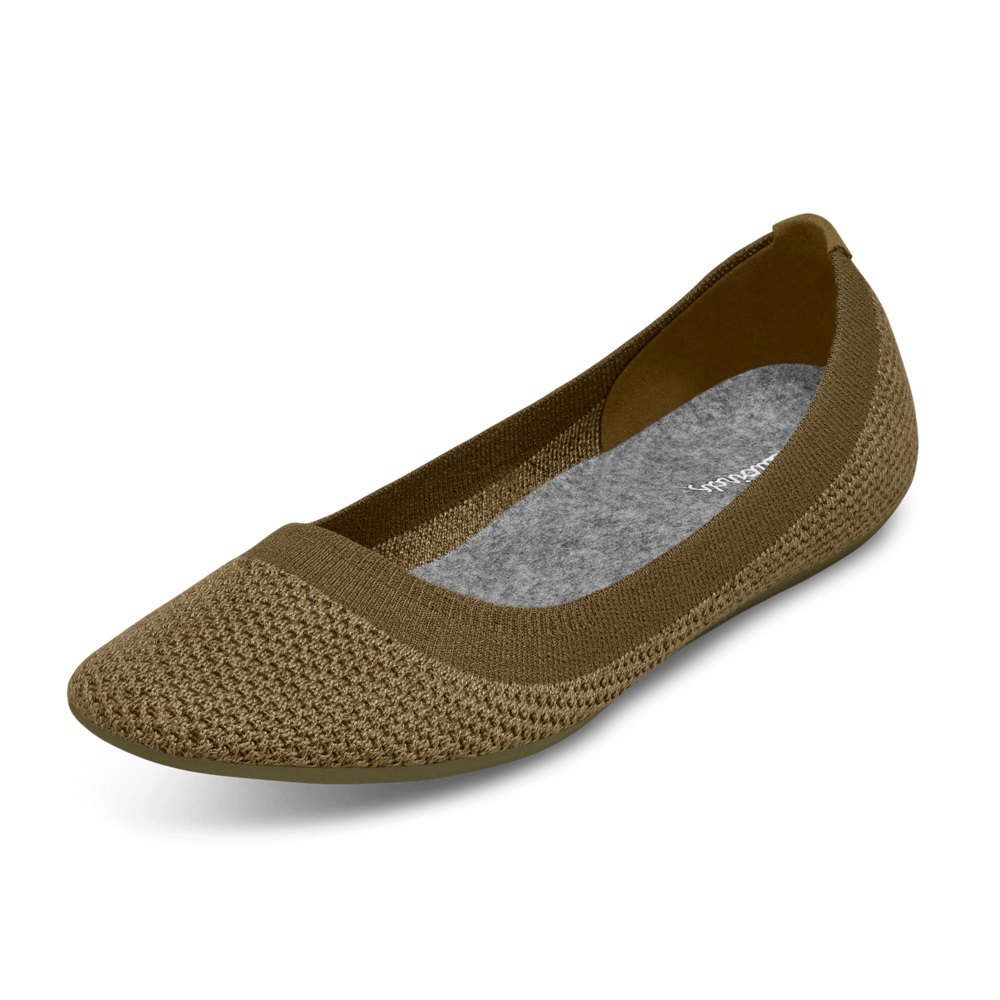 Allbirds Women's Tree Breezers - Flats Dark Olive - LRZ932847